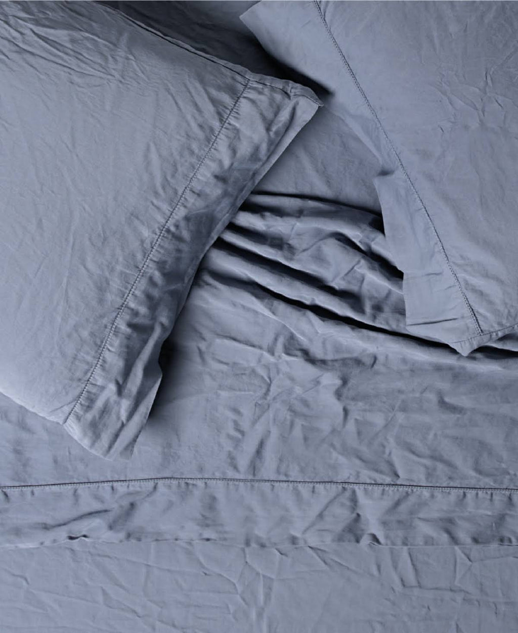 California King Flax Linen Sateen Sheet Set Y6156