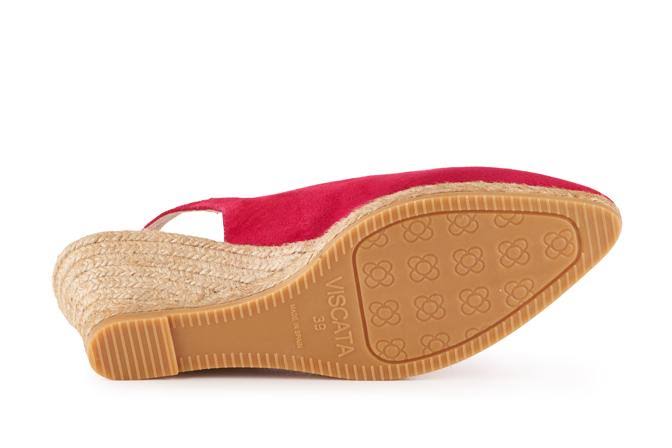 Suede Slingback Buckle Wedges H27505