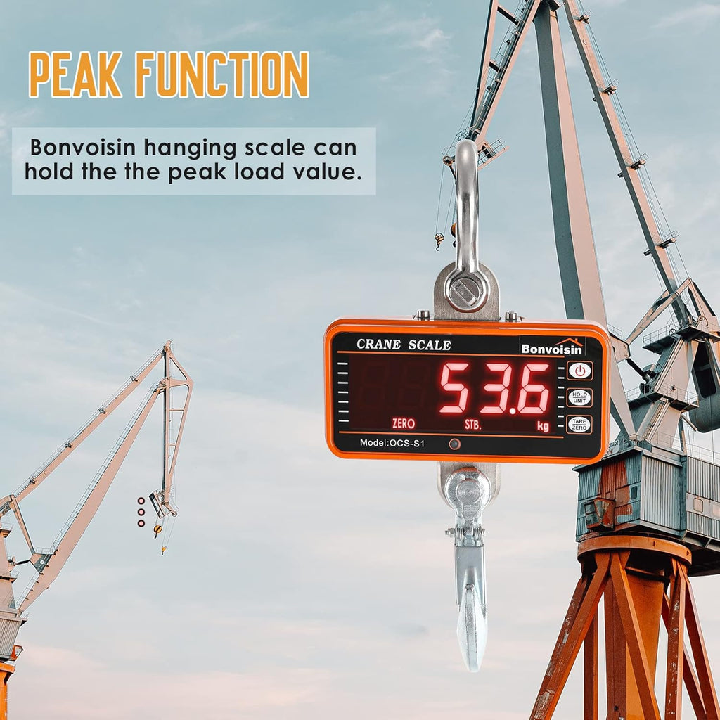 1000kg Orange Digital Hanging Scale E168549