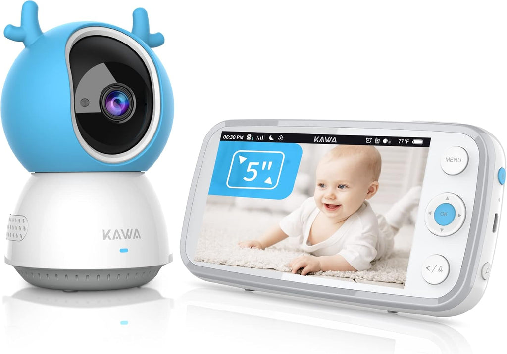 Baby Monitor with Camera and Audio, 720P HD Display, Night Vision, 2-Way Audio S33724