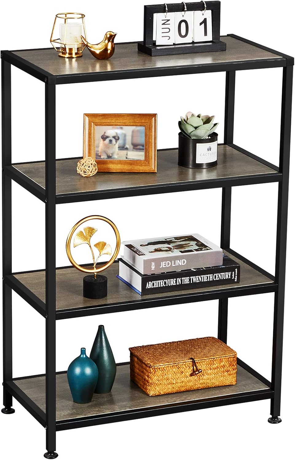 4-Tier Metal Frame Bookshelf G6593