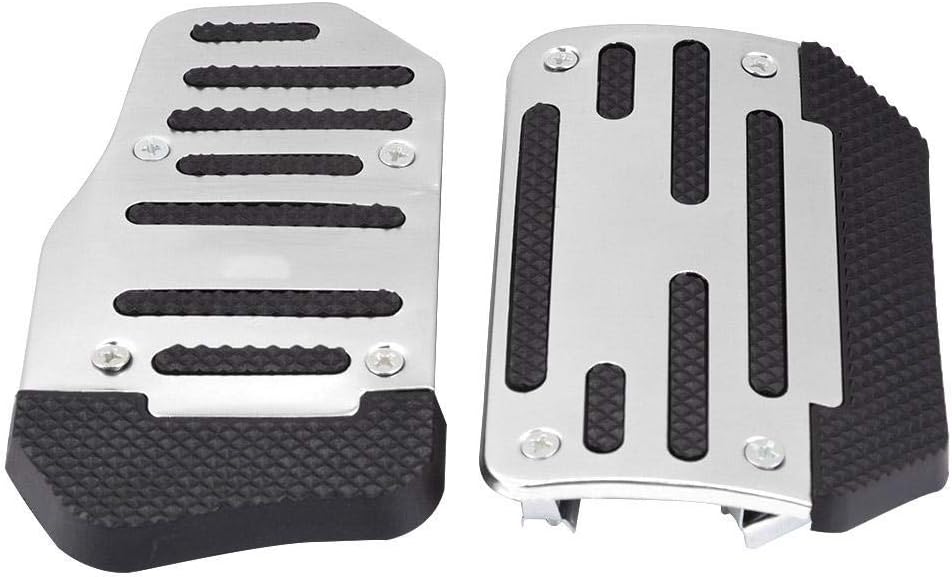 Blue Alloy Nonslip Brake Pedal Cover Pack of 2 I44028