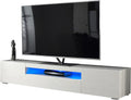 White TV Stand with Lights Y402927