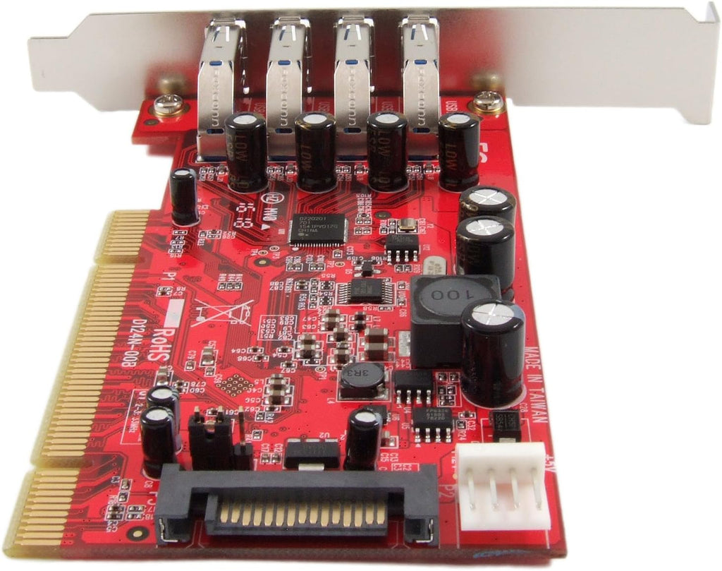 USB 3.0 4-Port Low Profile PCI Host Adapter Card Pack of 2 L8261
