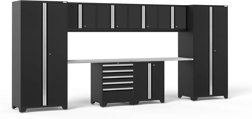 Gray 10 Piece Garage Cabinets F462