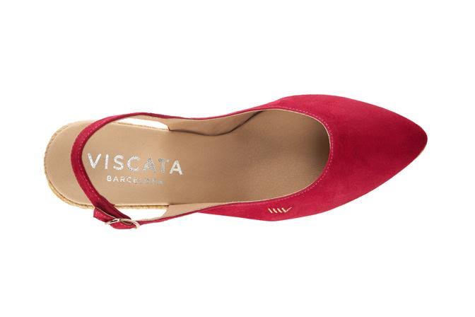 Suede Slingback Buckle Wedges H27505
