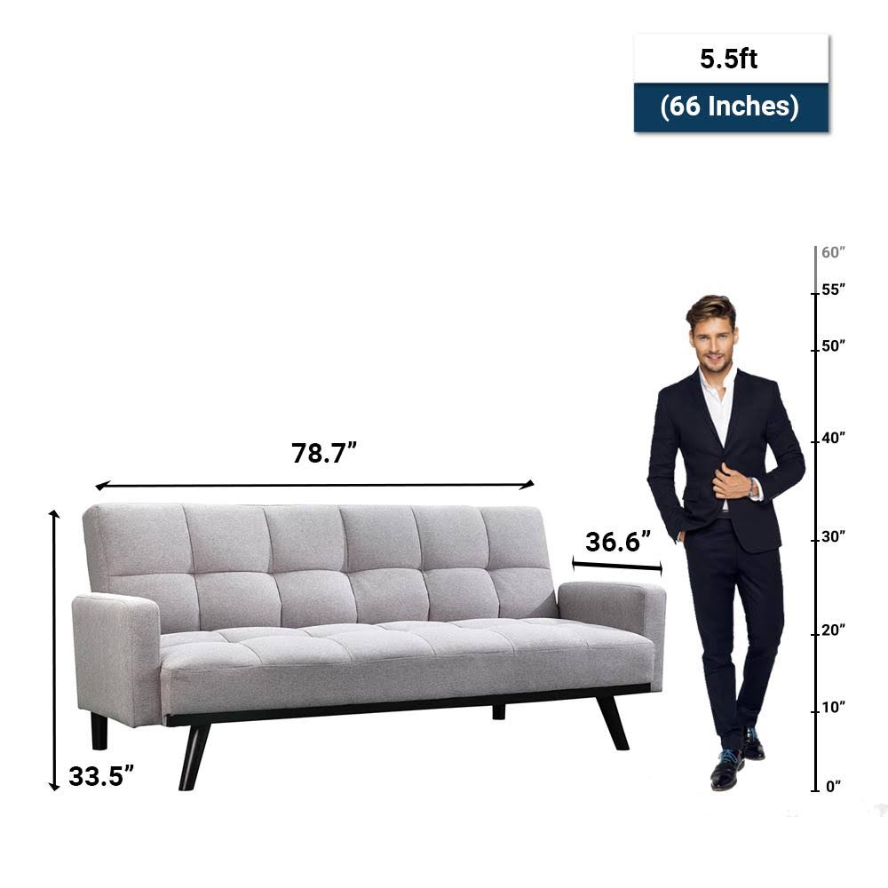 Grey Sofa Bed Y463