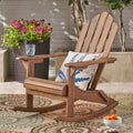 Dark Brown Acacia Wood Outdoor Rocking Chair M9017