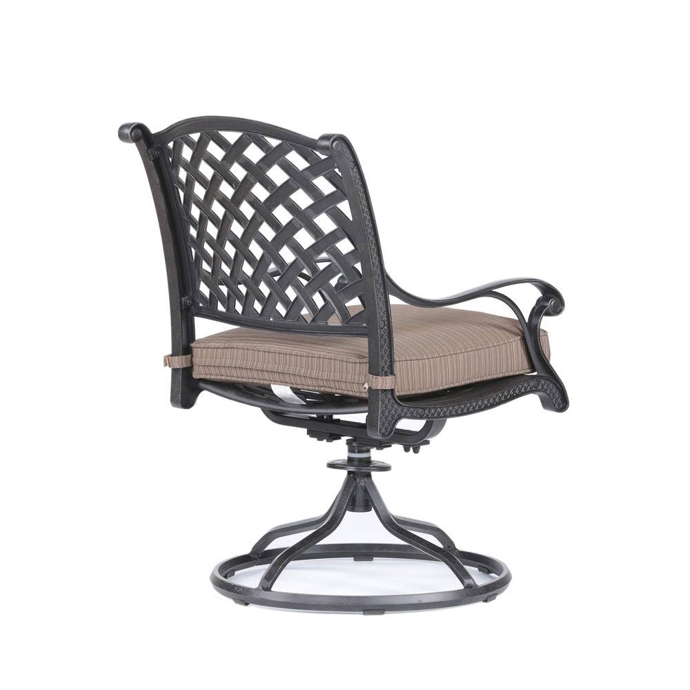 Olefin Aluminum Dining Swivel Rocker with Cushion Set of 2 M640