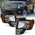 Black Replacement Headlights Driver + Passenger Side E2158