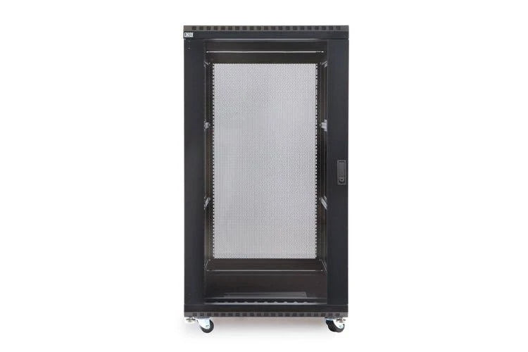 22U Cabinet with Glass Front and Vented Rear Doors X199
