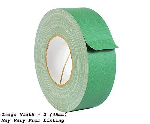 Green Low Gloss Gaffer Tape 2 in. x 60 Yards Pack of 24 W570