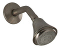 Brushed Nickel 3 Function Shower Head with Arm and Flange S106