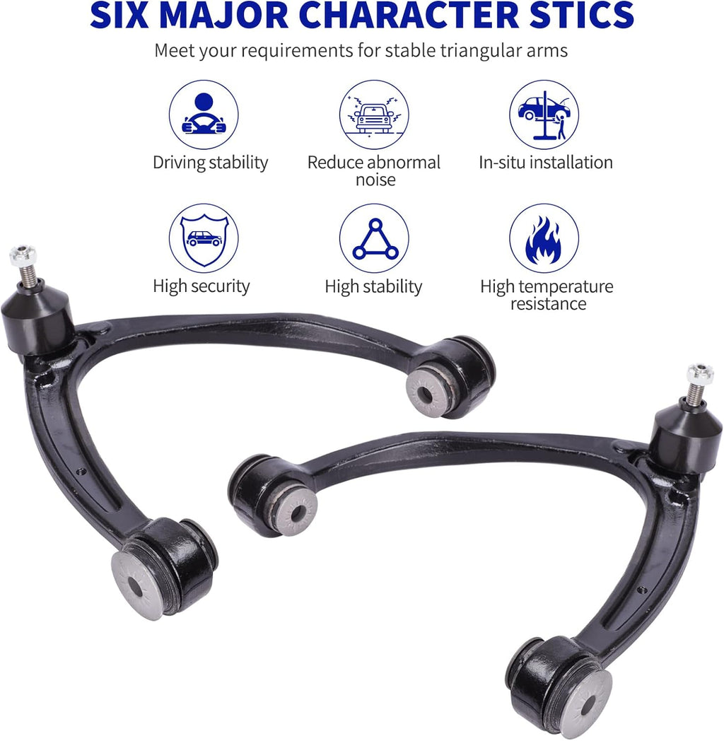 10pcs Front Suspension Kit Upper Control Arms Ball Joint Sway Bar Link Tie Rod Ends Z280505