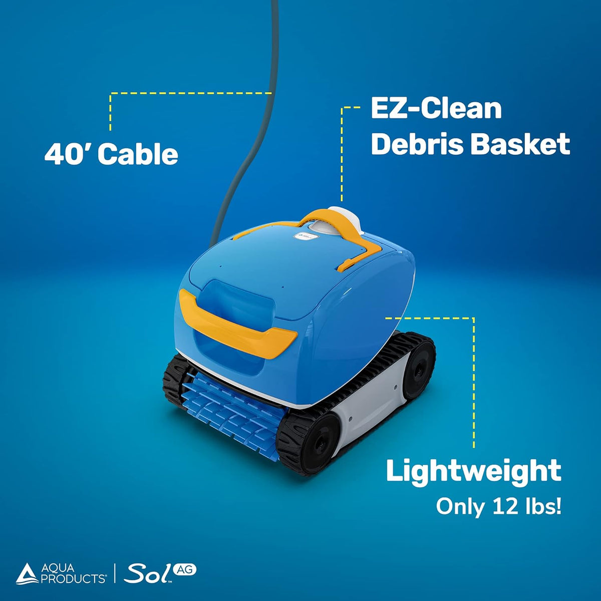 Robotic Pool Cleaner with 40ft Cable J952752