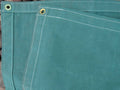 16 x 16 Green Canvas Tarp Water Resistant 10 oz P448