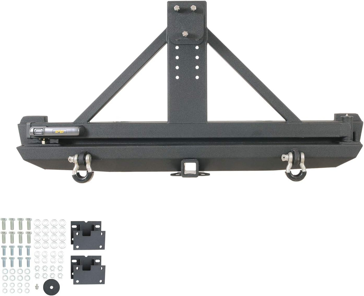 Steel Rear Bumper with Tire Carrier N7530