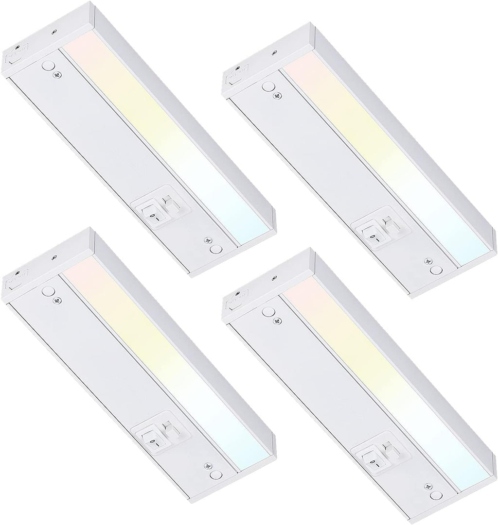 Dimmable LED Under Cabinet Light, 12 Inch, 3 Color Selectable, Pack of 4 X4392