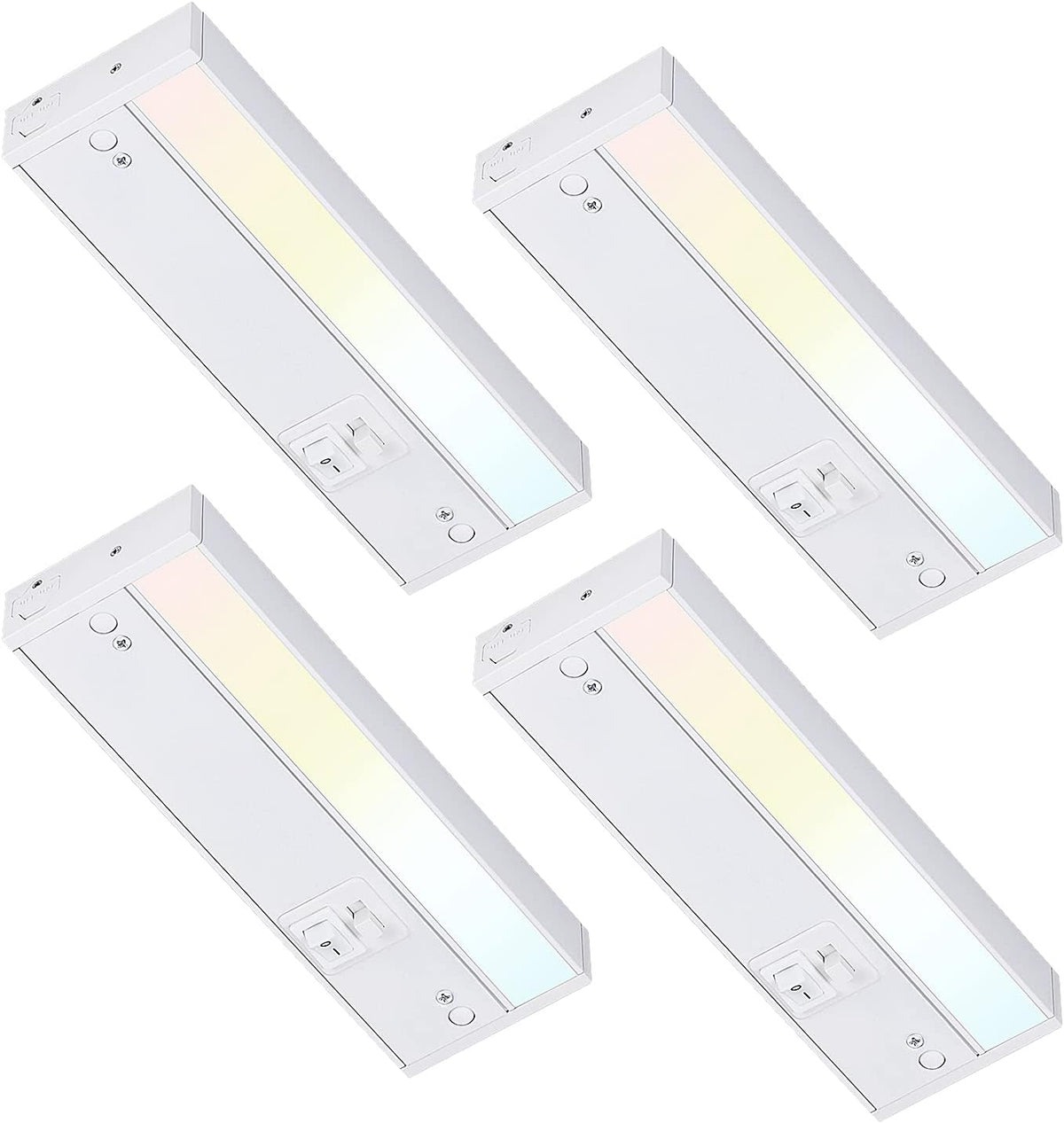 Dimmable LED Under Cabinet Light, 12 Inch, 3 Color Selectable, Pack of 4 X4392