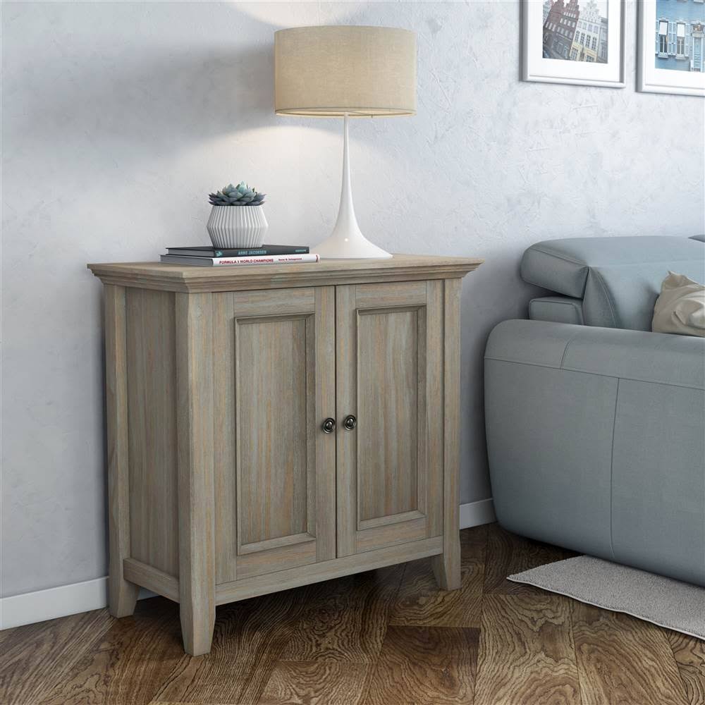 Solid Wood 32 in. Wide Low Storage Cabinet G9395