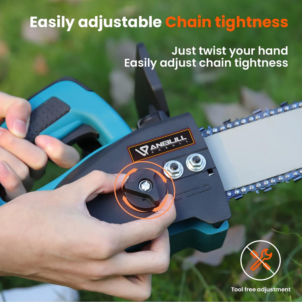 8 Inch Cordless Electric Chainsaw with 2 Batteries B9164