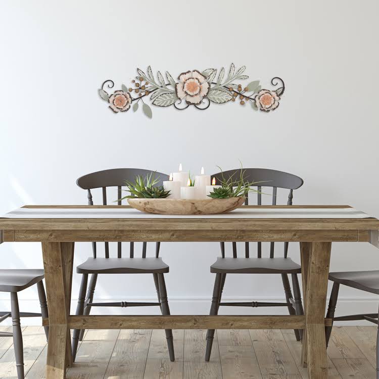 Tropical Floral Over The Door Wall Decor T1564