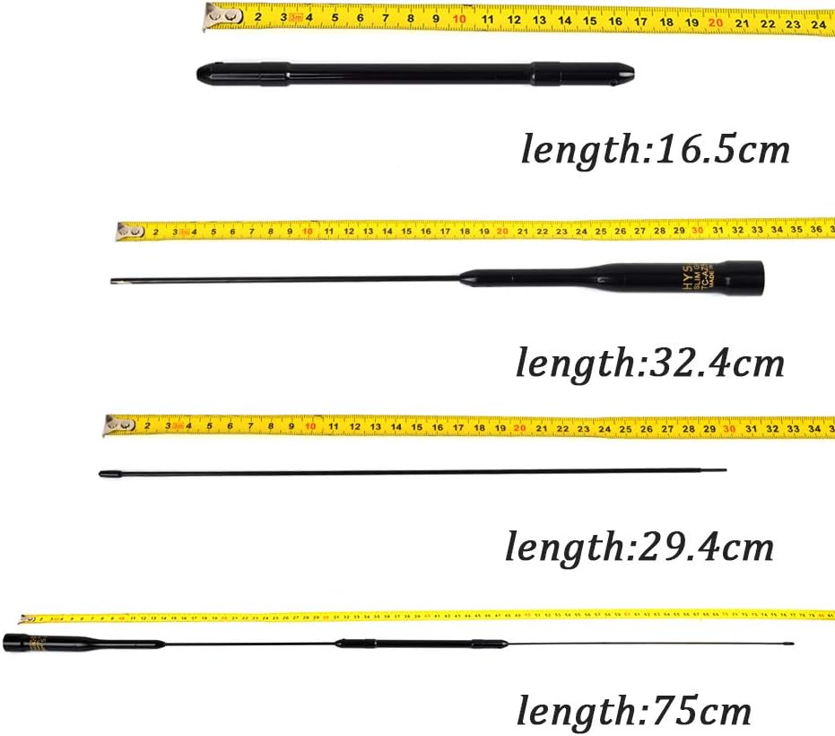 2meter 70cm Mobile Radio Antenna 29.5inch 144/430MHz PL259 Connector Pack of 2 B2296