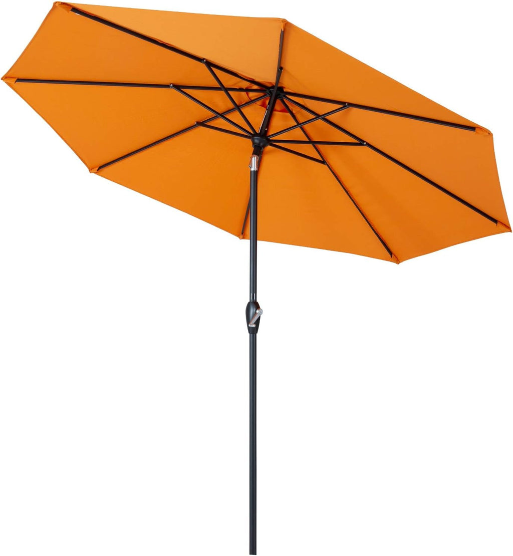 10' Outdoor Patio Table Umbrella with Auto Tilt and Crank D881