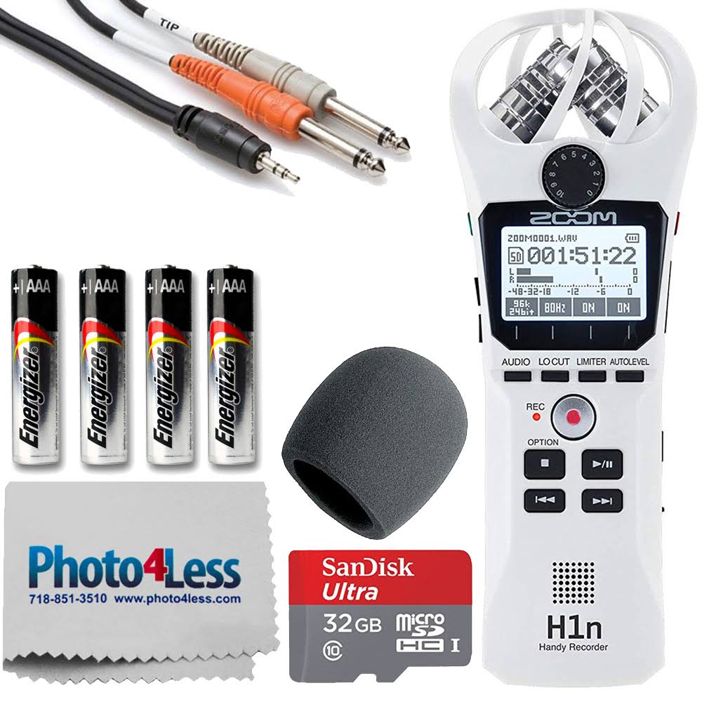 Handy Recorder with Windscreen, Y Cable, and 32GB microSDHC T195