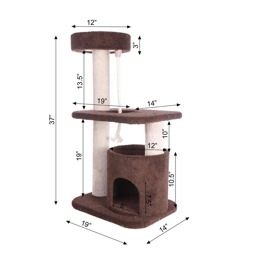 Carpeted Cat Tree E776