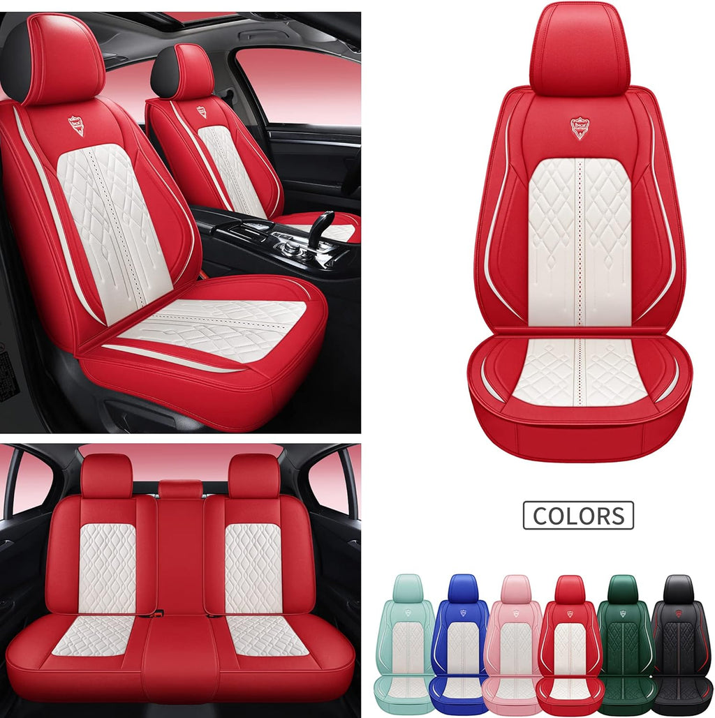 5 Seats Full Set Synthetic Leather Car Seat Cover F4045