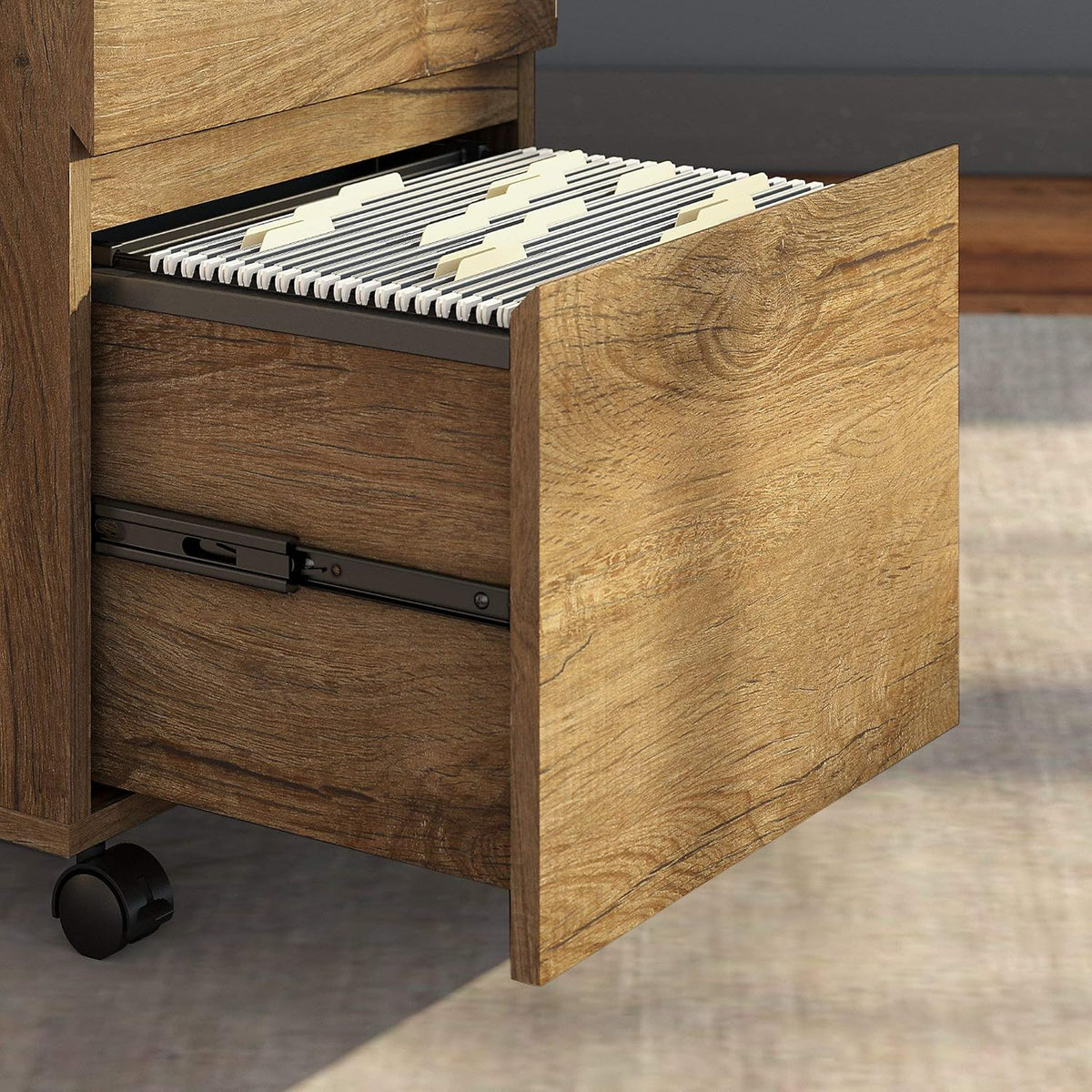 Rustic Brown File Cabinet C295