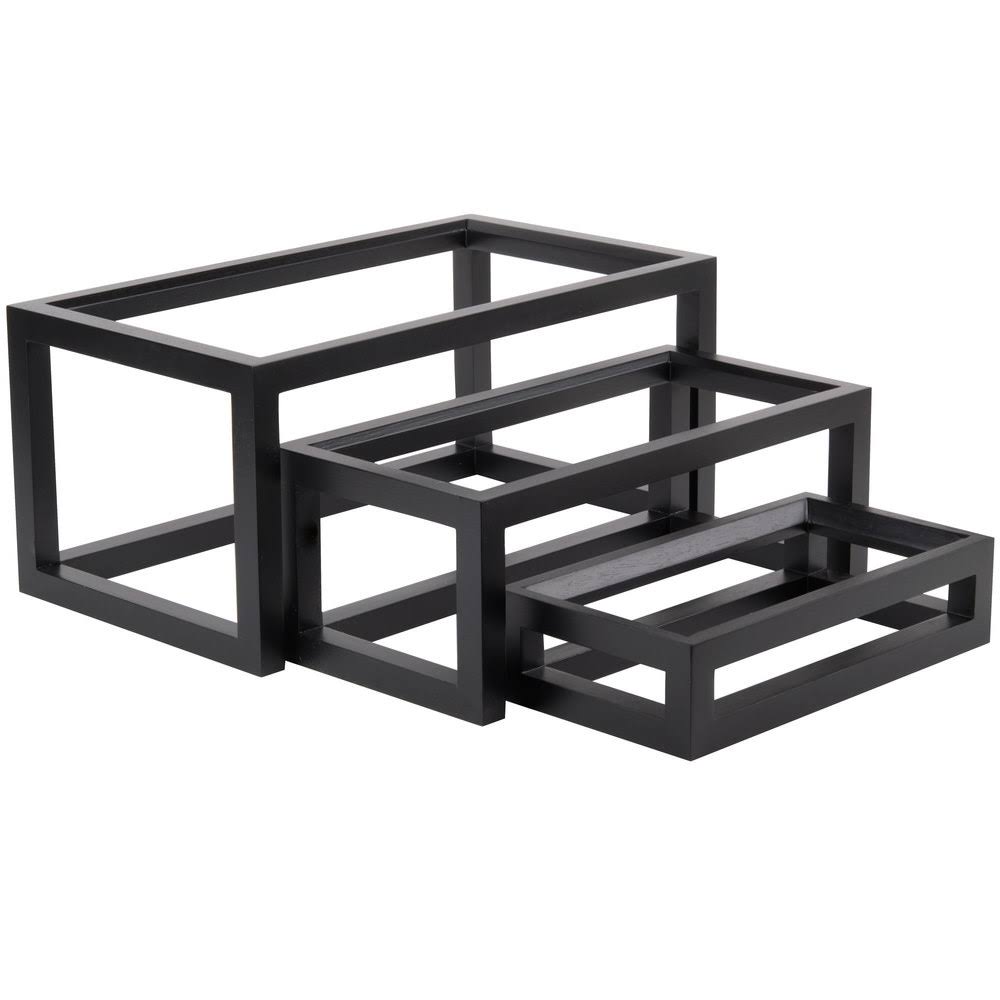 Black Wood Riser Set S88982