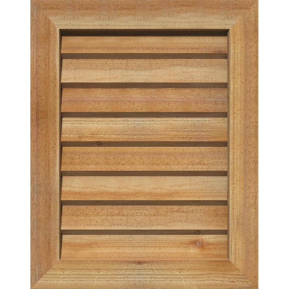 Unfinished Non-Functional Vertical Gable Vent D44812