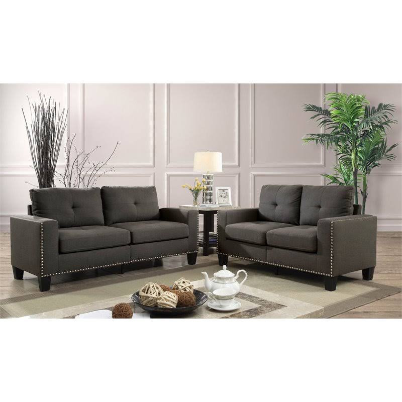 Gray 2 Piece Sofa Set Q841