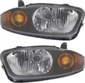 Headlight Set Left Driver and Right Passenger Side Halogen With bulb(s) P131766