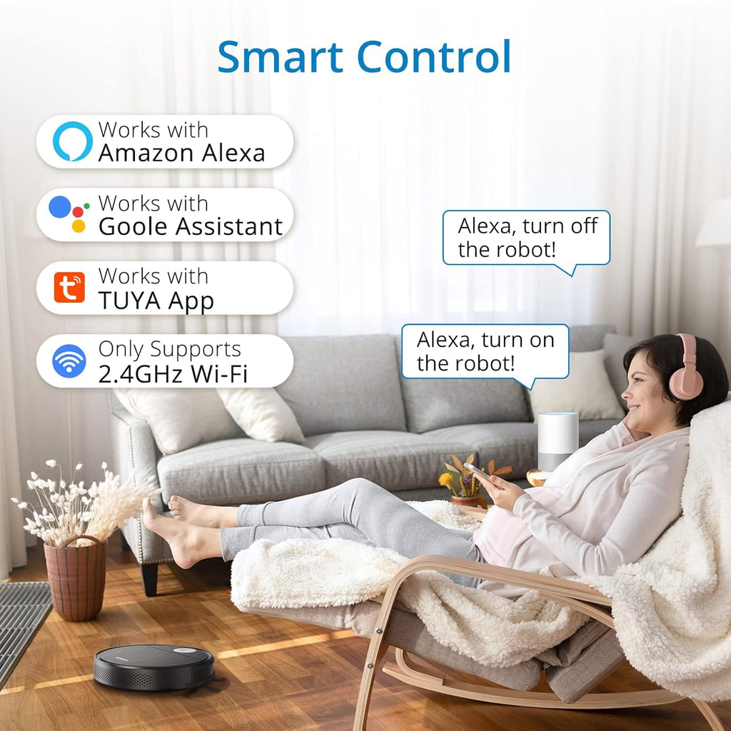 2200Pa Super-Thin Automatic Robot Vacuum Cleaner E7434