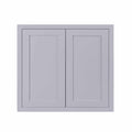 33 inch Wide x 30 inch Tall 2 Door Gray Wall Cabinet U88852