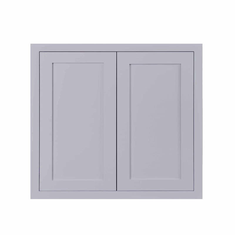 33 inch Wide x 30 inch Tall 2 Door Gray Wall Cabinet U88852