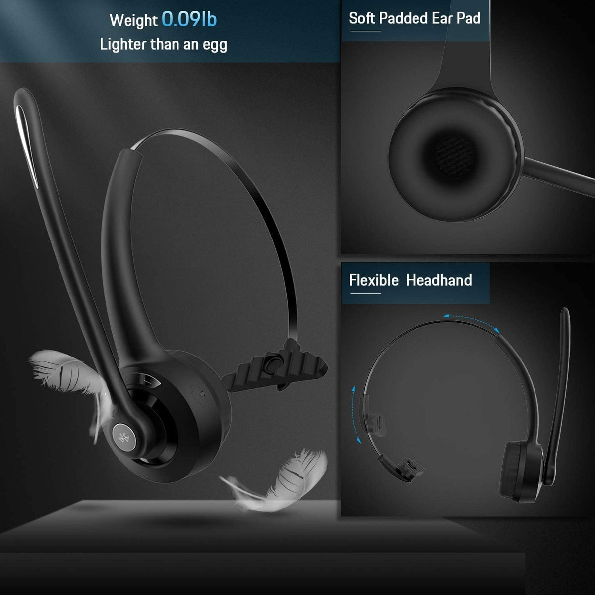 Wireless On Ear Headphones with Microphone J183