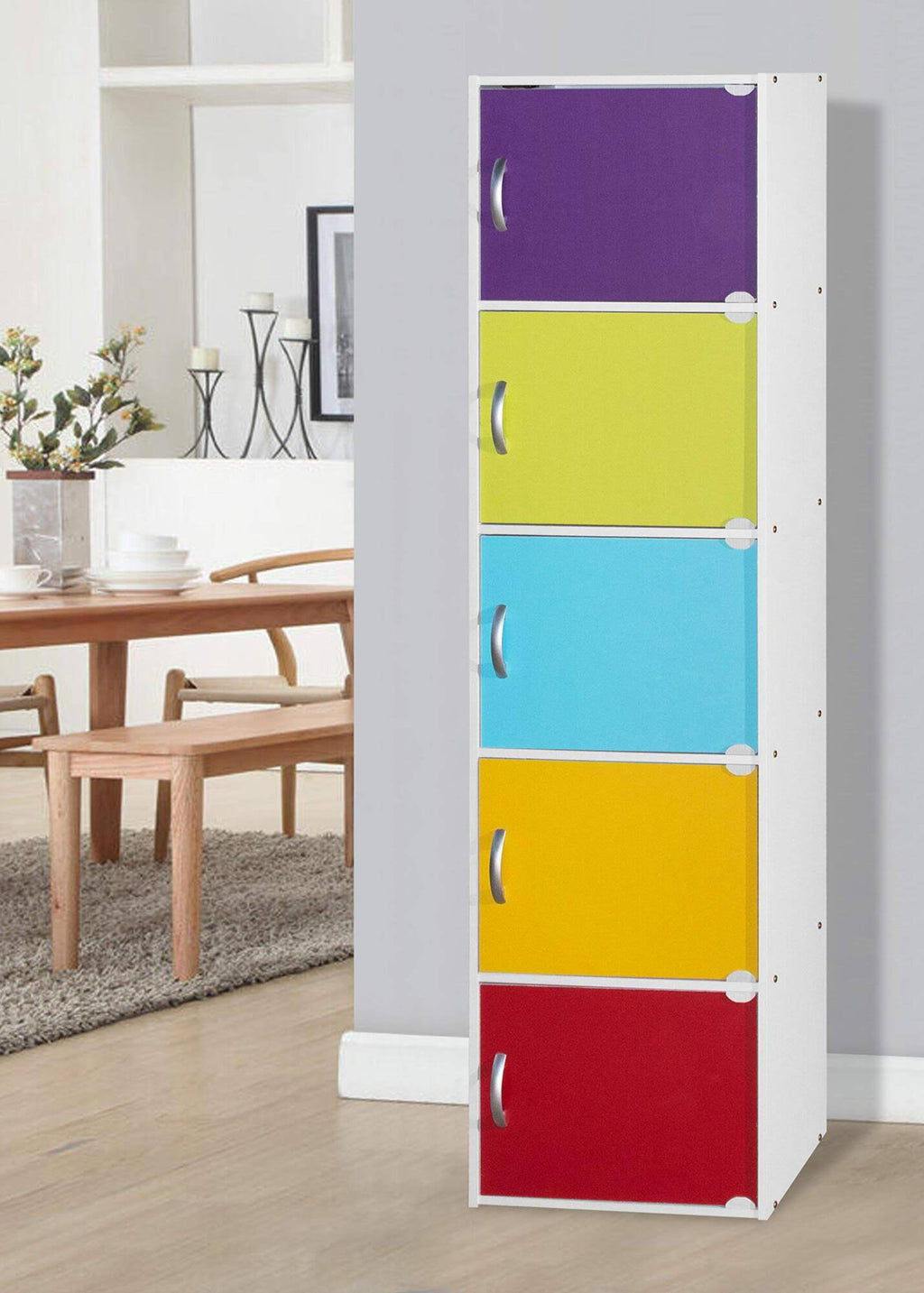 5 Door 5 Shelf Bookcase N65433