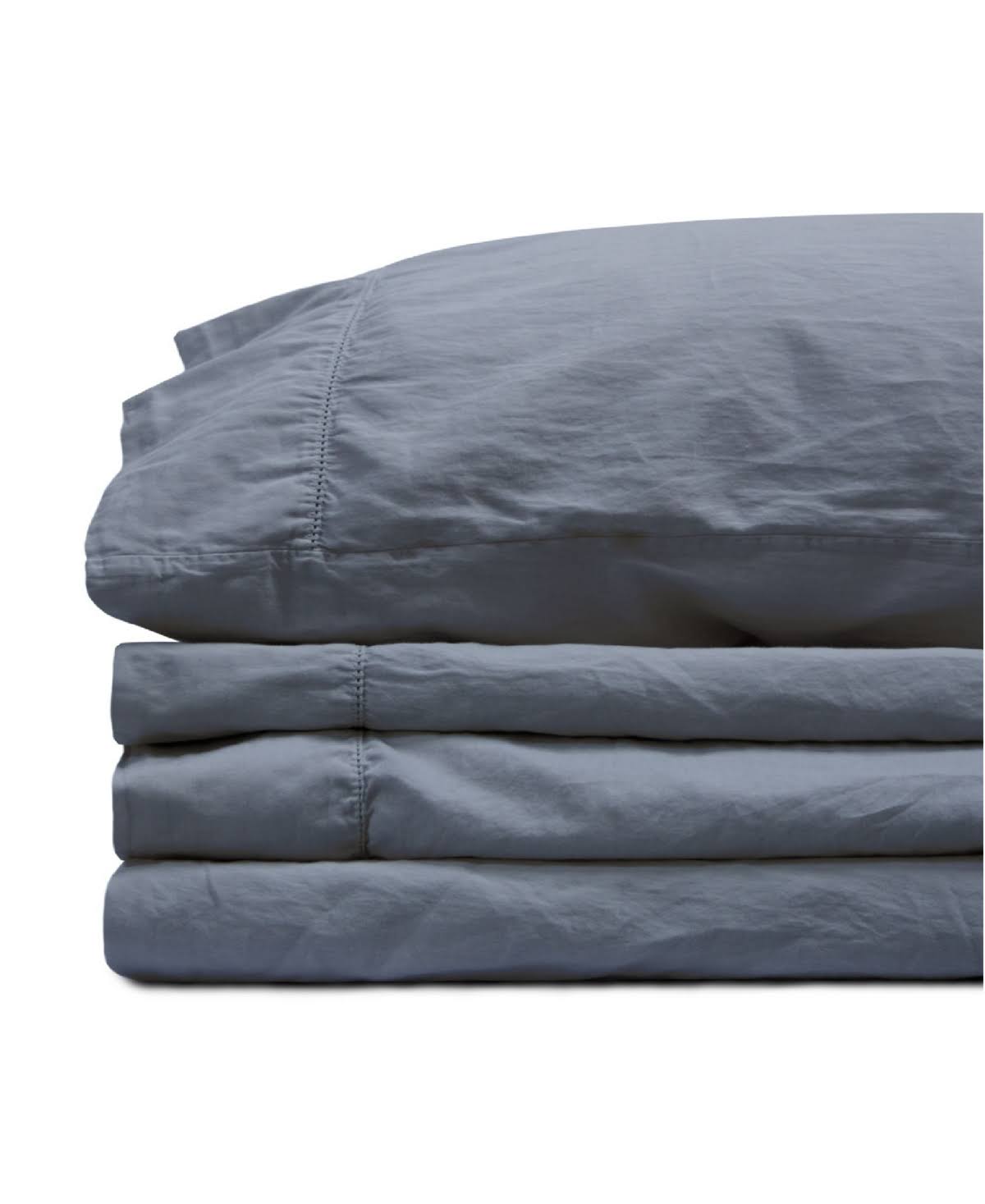 California King Flax Linen Sateen Sheet Set Y6156