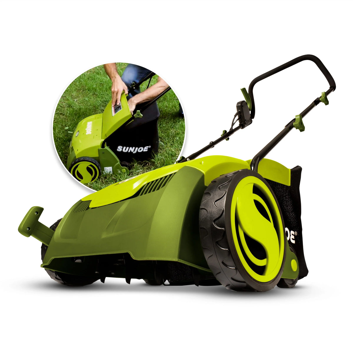 Electric 12.6-inch Lawn Dethatcher + Scarifier with Collection Bag L897111