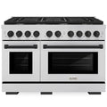 48 6.7 cu. ft. Double Oven Gas Range Stainless Steel Black Matte X403292