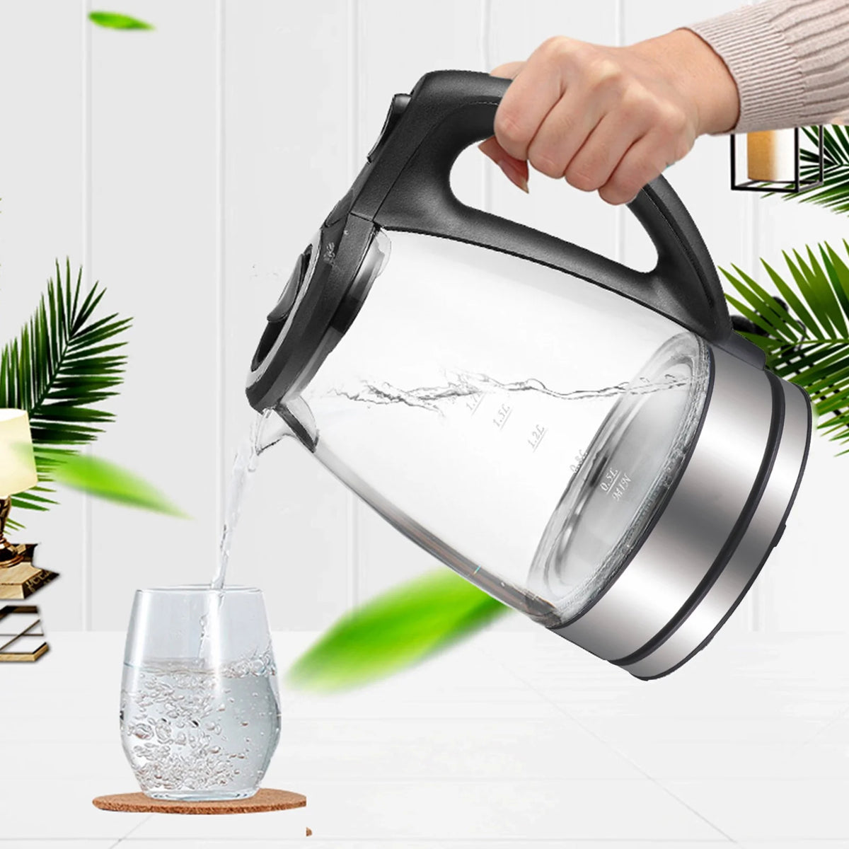 1.7L 1500W Glass Electric Kettle Z9883