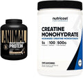 Whey Isolate Protein Powder Cookies & Cream 4 lbs with Creatine Monohydrate 500G Y4837