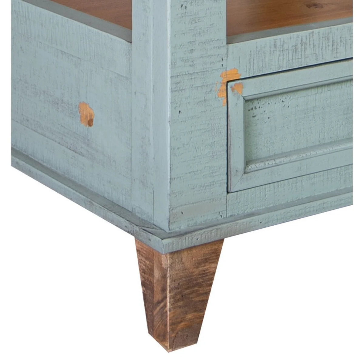 26 Inch Solid Pine Wood Side End Table O3435