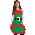 Red & Green Apron T739