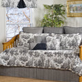 Black and White Toile 10-Piece Cotton Daybed Set B3607