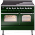 40 Induction Range with Electric Oven in Emerald Green V980